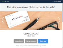 Tablet Screenshot of clixbox.com